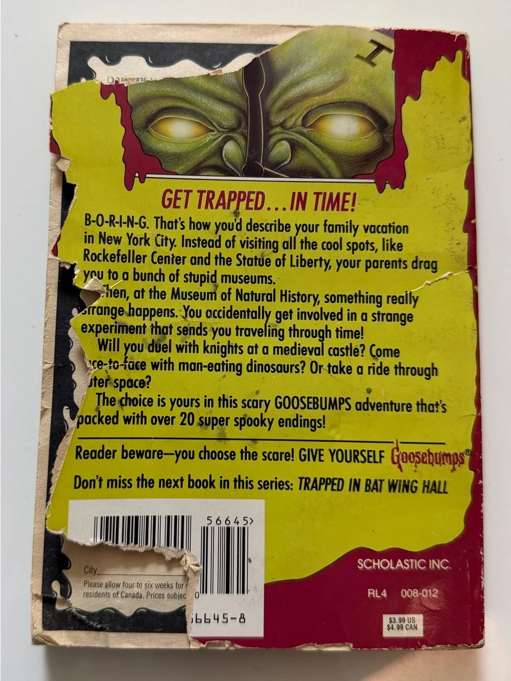 R.L. Stine Goosebumps Vintage Book Lot of 4 Scholastic Horror